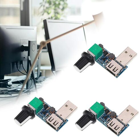 وحدة تحكم سرعة سرعة مروحة USB لاستخدام المكتب والمنزل ، DC5V متوافق in Kuwait