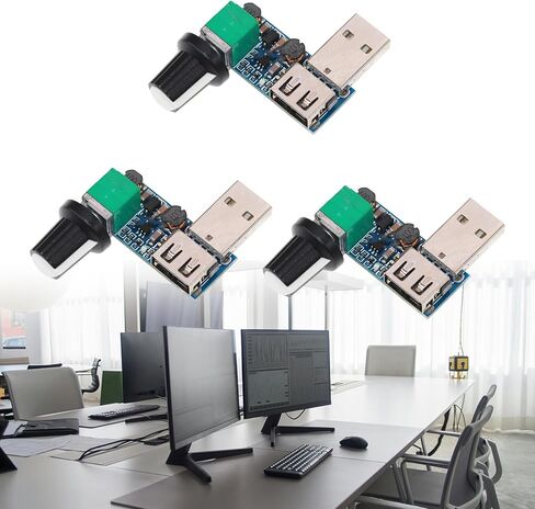 وحدة تحكم سرعة سرعة مروحة USB لاستخدام المكتب والمنزل ، DC5V متوافق in Kuwait