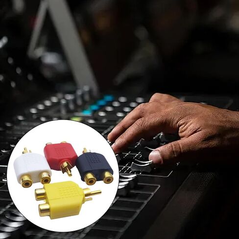 Auditory Y Adapter Splitter Cable Adapter1 Male to 2 Female for Extending Auditory Video Cables Connectors 1PC in Saudi Arabia