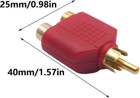 Auditory Y Adapter Splitter Cable Adapter1 Male to 2 Female for Extending Auditory Video Cables Connectors 1PC in Saudi Arabia
