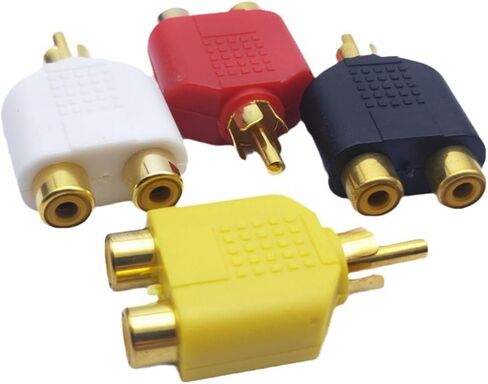Auditory Y Adapter Splitter Cable Adapter1 Male to 2 Female for Extending Auditory Video Cables Connectors 1PC in Saudi Arabia