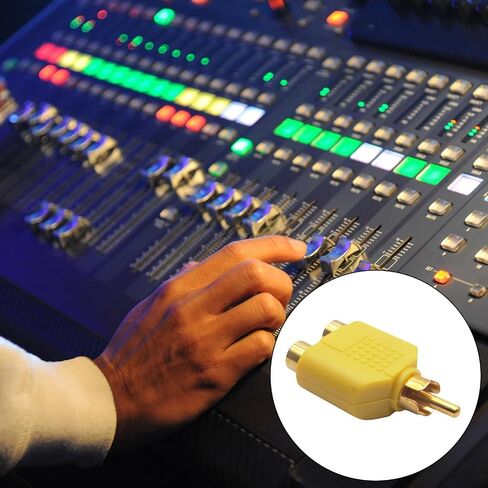 Auditory Y Adapter Splitter Cable Adapter1 Male to 2 Female for Extending Auditory Video Cables Connectors 1PC in Saudi Arabia