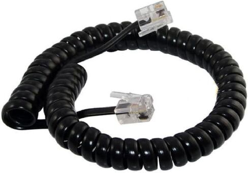 1 Set Telephone Cord Detangler 360 Degree Rotating Landline Cable Telephone Handset Cord RJ9 Phone Cord Detangler in Saudi Arabia