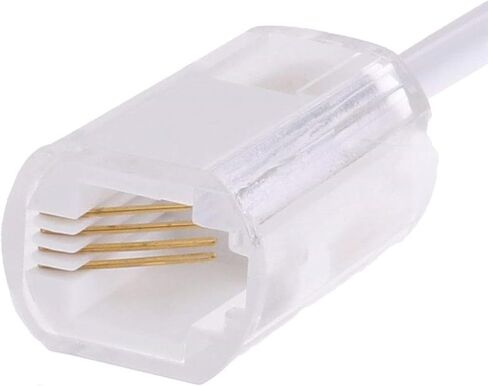 1 Set Telephone Cord Detangler 360 Degree Rotating Landline Cable Telephone Handset Cord RJ9 Phone Cord Detangler in Saudi Arabia