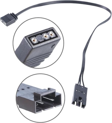 4Pin LED Light Strips Extension Wire Sync Light Cable for HDLL120 Fan Light Adapter Cable to Motherboard 5v3Pin in Saudi Arabia