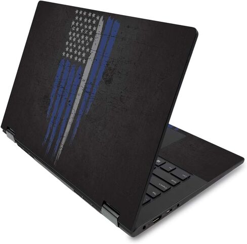 جلد Mayyskins لـ Lenovo Flex 14 "(2019 بدون ماسح ضوئي لبصمات الأصابع) - خط أبيض رقيق | وقائي ودائم وفريدة من نوعها in Saudi Arabia