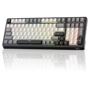 RK ROYAL KLUDGE F99 Wireless Mechanical Keyboard with Numper Pad, Tri-Mode Hot Swappable 95%100 Keys Gaming Keyboard BT/2.4G/USB-C, Pro Software, 5000mAh Battery, Customed Tactile Switches in Saudi Arabia