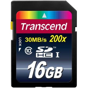 Transcend 16 GB SDHC Class 10 SD Memory Card - 2 Pack in Kuwait