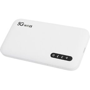 5G Wi Fi 6 نقطة ساخنة للهاتف المحمول ، دعم 16 أجهزة أجهزة جهاز توجيه عبر الإنترنت مع فتحة بطاقة SIM ، 6100 مللي أمبير في الساعة قابلة لإعادة الشحن ، دعم B1/B3/B5/B8/B34/38/39/40/41 للسفر in Kuwait