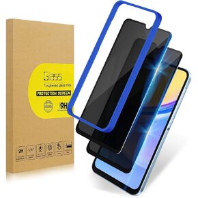 [2+1 Pack] Privacy Screen Protector+Instant paste warehouse for Samsung Galaxy A15 5G|Anti-Spy Tempered Glass with Fingerprint Unlock Support, Anti-Scratch, 9H Hardness & Easy Installation in Saudi Arabia