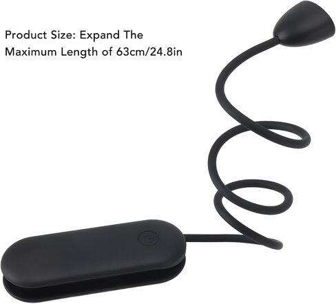 Hyuduo Adjustable Angle Neck Reading Light with Foldable Design, Long Battery Life and Adjustable Lighting for Various Scenarios, for Reading, Working and Sleeping in Kuwait