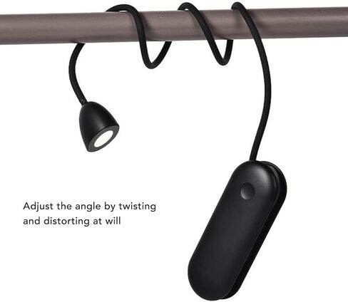 Hyuduo Adjustable Angle Neck Reading Light with Foldable Design, Long Battery Life and Adjustable Lighting for Various Scenarios, for Reading, Working and Sleeping in Kuwait