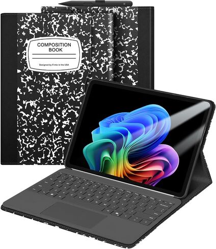 FINTIE Protective Case for Microsoft Surface Pro 12 Inch (2025), Multi-Angle Viewing Portfolio Business TPU Back Cover with Pocket & Stylus Holder, Compatible with Type Cover Keyboard (Lilac Purple) in Kuwait