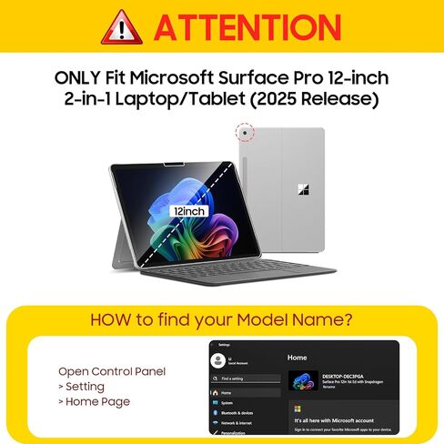 FINTIE Protective Case for Microsoft Surface Pro 12 Inch (2025), Multi-Angle Viewing Portfolio Business TPU Back Cover with Pocket & Stylus Holder, Compatible with Type Cover Keyboard (Lilac Purple) in Kuwait