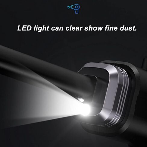 Air Duster, Dust Blower, Cordless Portable 2 Gears Air Blower Dust Cleaner Inflator with LED Light, for Computer, Console, Keyboard in Saudi Arabia
