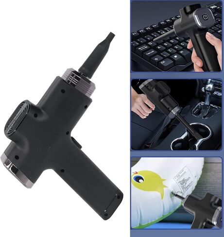 Air Duster, Dust Blower, Cordless Portable 2 Gears Air Blower Dust Cleaner Inflator with LED Light, for Computer, Console, Keyboard in Saudi Arabia