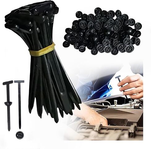 Nylon Universal Cable Tie Buckle，Nylon Cable Tie Buckle，New Multifunctional，Multipurpose Plastic Cable Ties Tool，Heavy Duty Self-Locking Zip Ties Holder（20PC/50PC/100PC/150PC/200PC) (50) in Saudi Arabia