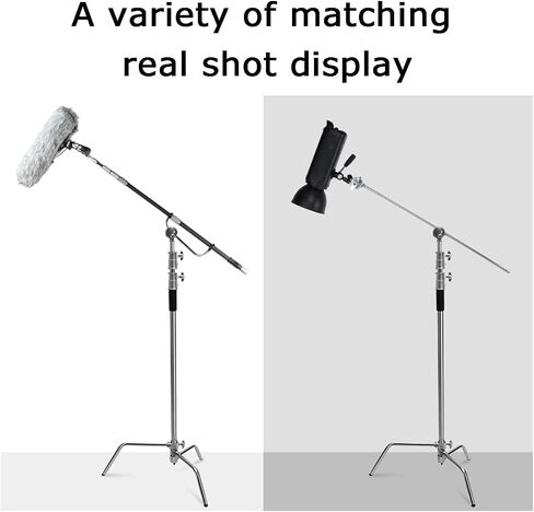 Heavy Duty C Stands,Adjustable Stainless Steel Photography Tripod Stand, Load-Bearing Capacity 20kg,for Softbox Flashlights(Style 1) in Saudi Arabia