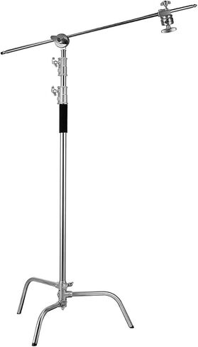 C Stands, Adjustable Tripod with Boom Arm,Load-Bearing Capacity 40kg,Maximum Height 330cm for Photography Studio Video Softbox(Style 1) in Saudi Arabia