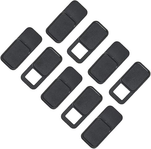 NUOBESTY 9Pcs Webcam Cover Slider Privacy Protect Shutter for Laptop Tablet Compact Design Black in Saudi Arabia