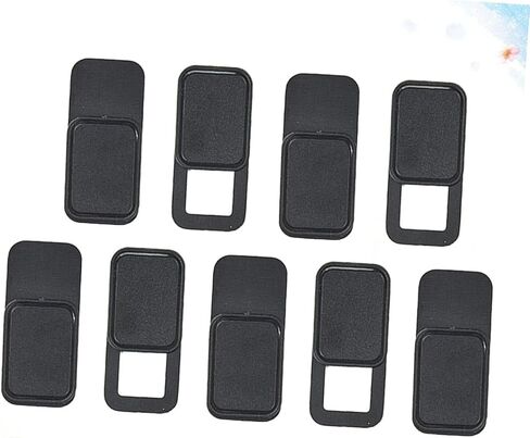 NUOBESTY 9Pcs Webcam Cover Slider Privacy Protect Shutter for Laptop Tablet Compact Design Black in Saudi Arabia