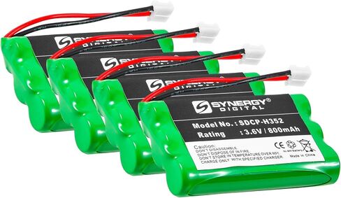 بطارية الهاتف اللاسلكي الرقمي التآزر ، متوافقة مع VTECH 80-0099-00-00 ، 80-1323-00-00 ، 89-1323-00-00 بطارية الهواتف اللاسلكية (Ni-MH ، 3.6 فولت ، 800 مللي أمبير) in Saudi Arabia