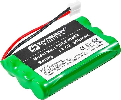 بطارية الهاتف اللاسلكي الرقمي التآزر ، متوافقة مع VTECH 80-0099-00-00 ، 80-1323-00-00 ، 89-1323-00-00 بطارية الهواتف اللاسلكية (Ni-MH ، 3.6 فولت ، 800 مللي أمبير) in Saudi Arabia