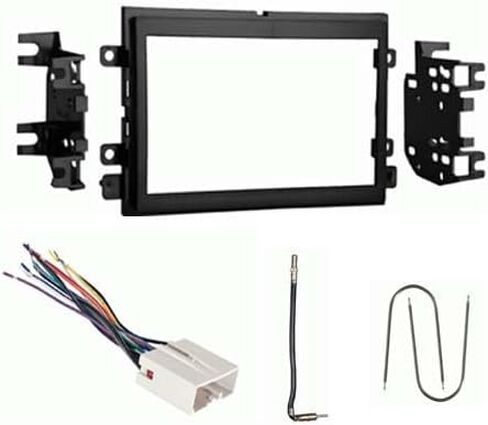 Double DIN Car Stereo Install Kit for Ford F250/350/450/550 XL/XLT 2013, 2014, 2015, & 2016 - No Factory Amplifer System or CD Player in Saudi Arabia