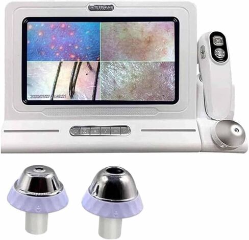 11 "مجهر كاشف فروة الرأس HD - 50x/200x ، محلل الشعر والجلد من أجل اختبار فروة الرأس متعدد الوظائف ، أداة تحليل ذكية لحلول الشعر الصحي in Kuwait