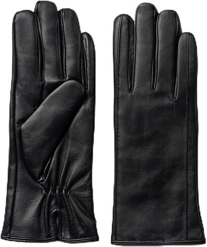 MESSERIO قفازات جلدية مبطنة بالكشمير تعمل باللمس للنساء في الشتاء والطقس البارد مصنوعة من الجلد الطبيعي in Kuwait