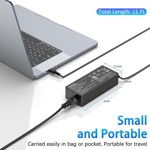 100W USB C Charger Universal Universal مع Chromebook و HP و Lenovo و Acer و Dell و Asus و Mac Book والمزيد من الأجهزة ، محول الطاقة C من النوع C in Kuwait