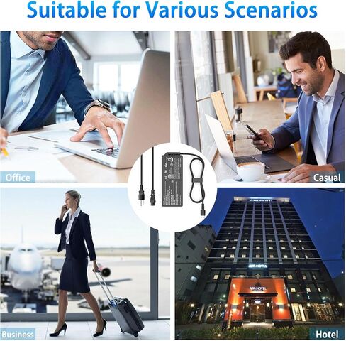 100W USB C Charger Universal Universal مع Chromebook و HP و Lenovo و Acer و Dell و Asus و Mac Book والمزيد من الأجهزة ، محول الطاقة C من النوع C in Kuwait