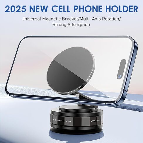 2pcs كوب الشفط كوب هاتف ، 360 ترقية مكافحة الفراغات القابلة للتعديل حامل الهاتف المغناطيسي للسيارة/الصالة الرياضية/السطح/السطح الأمل in Kuwait