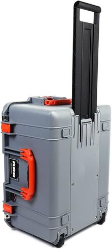 Silver & Orange Pelican 1607 Air case, Comes Empty and with Wheels. in Saudi Arabia