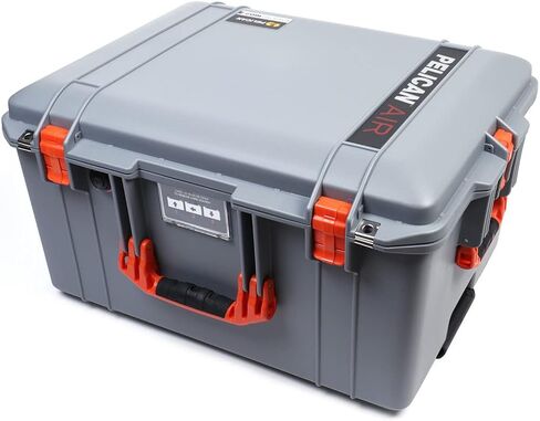Silver & Orange Pelican 1607 Air case, Comes Empty and with Wheels. in Saudi Arabia