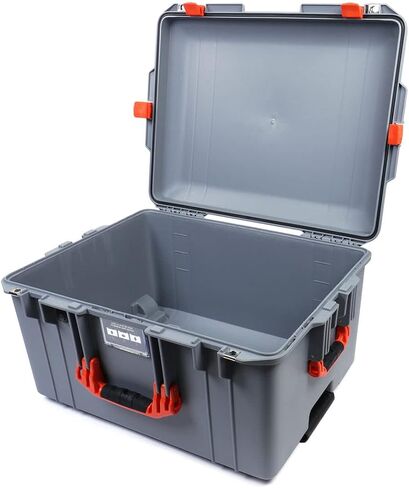 Silver & Orange Pelican 1607 Air case, Comes Empty and with Wheels. in Saudi Arabia