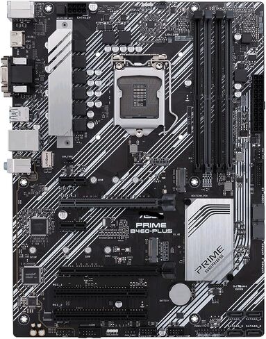 Motherboard Fit for ASUS Prime B460-PLUS for Intel B460 LGA 1200 with I/O Back Plate Shield - Industrial Packaged，Non-Original Packaging in Saudi Arabia