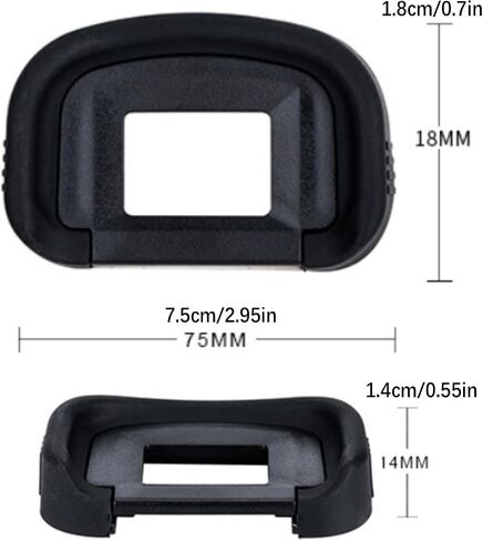 EG Comphinder Eyecup Eyepiece Eyeshade Lens Cover Cover مناسبة لكاميرا Canon EOS 7D / 7D Mark II in Saudi Arabia