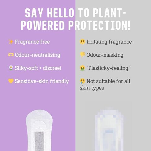 glo Organic Bamboo Incontinence Liners, Plant-Based, Black-and-Woman-Owned, Men, Ostomy, Urinary, Sensitive Bladder, Women, Absorbent Pads, Unscented, Breathable, Mega Pack (96 Liners) in Kuwait