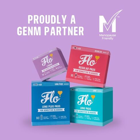 glo Organic Bamboo Incontinence Liners, Plant-Based, Black-and-Woman-Owned, Men, Ostomy, Urinary, Sensitive Bladder, Women, Absorbent Pads, Unscented, Breathable, Mega Pack (96 Liners) in Kuwait