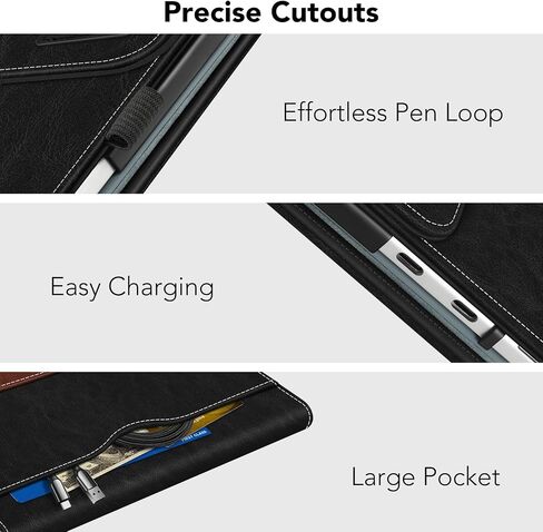 Fintie Case for Microsoft Surface Pro 12st 1st Edition (2025) ، غطاء الأعمال المتعددة لمحفظة عرض الزاوية مع حامل الجيب والطوب ، متوافق مع لوحة مفاتيح غطاء النوع (أرجواني أرجواني) in Saudi Arabia