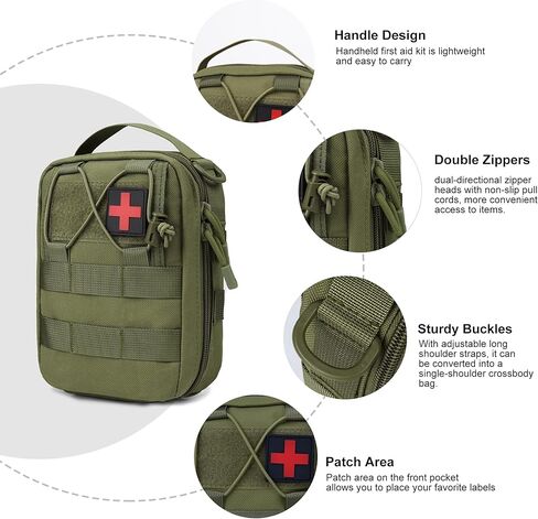 Mardingtop Molle Tactical Utility Pouch,First Aid Kit Utility Bag,Molle Military Attachment in Kuwait