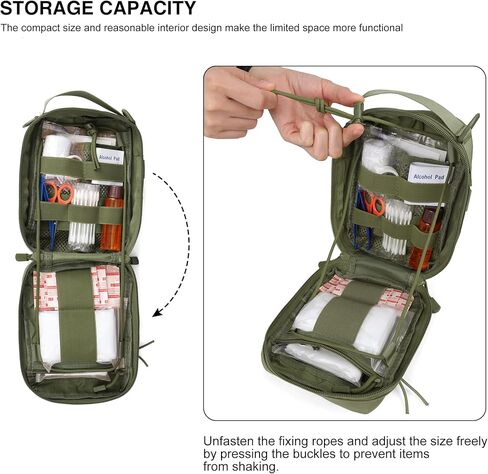 Mardingtop Molle Tactical Utility Pouch,First Aid Kit Utility Bag,Molle Military Attachment in Kuwait