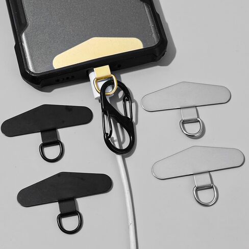 Ultra-thin Metal Phone Straps Replacement Tether Tab Anti-Lost Stainless Steel Phone Lanyard Gasket Hanging Cord Card in Saudi Arabia