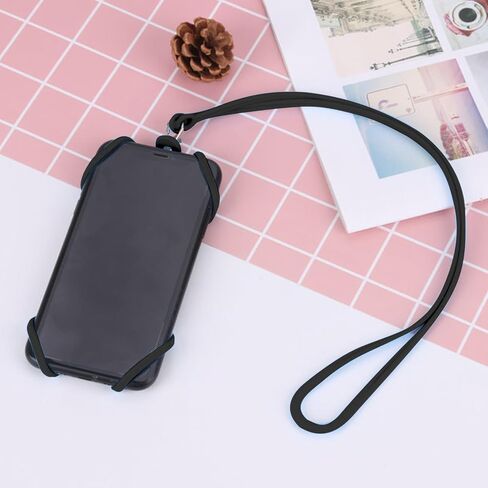 Silicone Phone Strap, Adjustable Neck Hanging Rope for Mobile, Universal Compatibility with Most Smartphones in Saudi Arabia