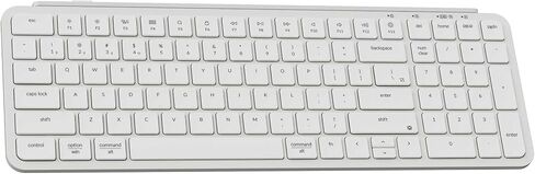Keychron B2 Pro Ultra-Slim Wireless ZMK Custom Keyboard, 96% Layout Triple-Mode 2.4 G/Bluetooth 5.2/Wired Programmable, Lightweight Quiet Key with Numeric Keypad for Mac/Windows, Ivory White in Saudi Arabia