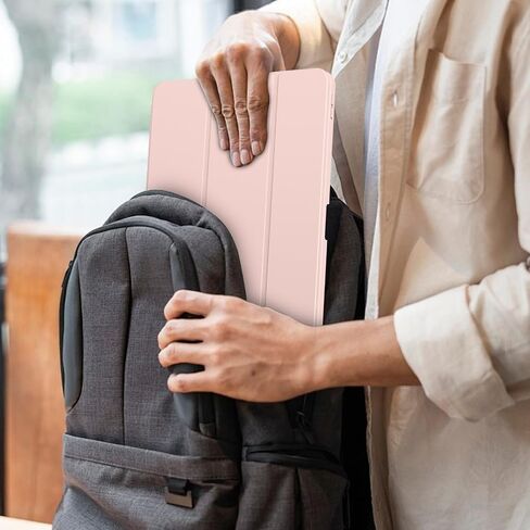 Case for iPad Pro 12.9 Inch 6th/5th/4th/3rd Generation with Pencil Holder, Smart Stand Cover with Soft TPU Back for iPad 12.9 Pro Case (2022/2021/2020/2018), Auto Sleep/Wake, Light Pink in Kuwait