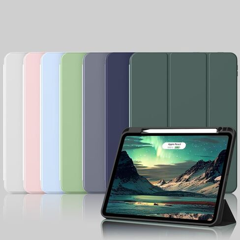 Case for iPad Pro 12.9 Inch 6th/5th/4th/3rd Generation with Pencil Holder, Smart Stand Cover with Soft TPU Back for iPad 12.9 Pro Case (2022/2021/2020/2018), Auto Sleep/Wake, Light Pink in Kuwait
