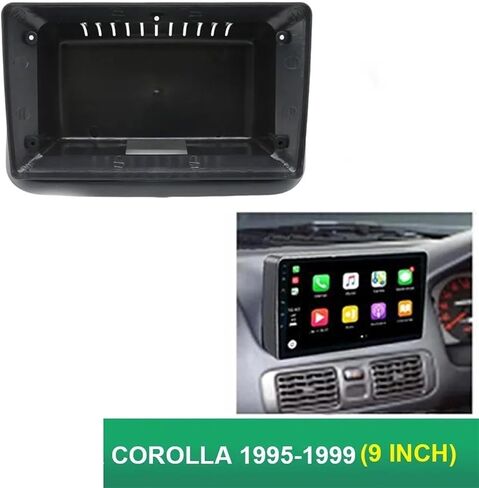 1995-1999 Compatible with TOYOTA COROLLA (9INCH, RHD) Car Radio Fascias Android GPS MP5 Stereo Player 2 Din Head Unit Panel Dash Frame Insta(Frame) in Kuwait