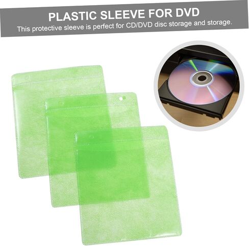 بأكمام CD/DVD Sweves 200pclly ، حامل تخزين القرص محمول 12 سم للسيارات والمواد PP القوية لتنظيم وحماية الأقراص لون عشوائي in Kuwait